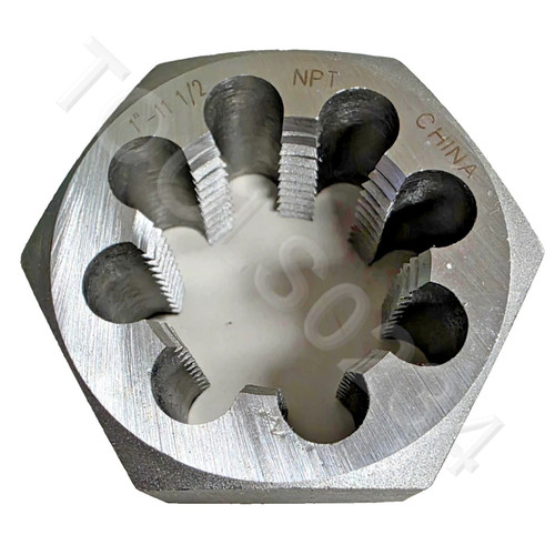 Npt hex pipe die - pipe, nut