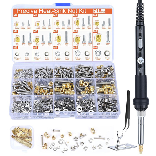 Threaded inserts set 716pcs - inserts, set,