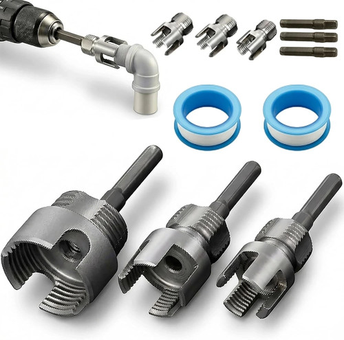3pcs pvc pipe threader kit - pipe,