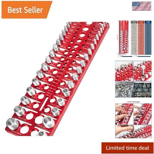 Nut and bolt thread checker - and,