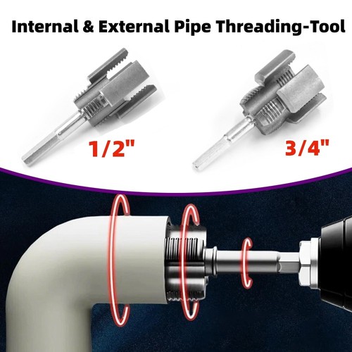 Pvc pipe threader kit - threader,